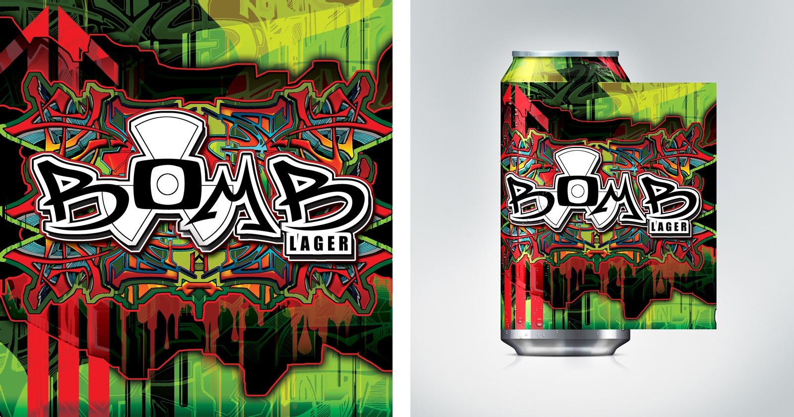 REEVOLUTION | Bomb Lager - Startup Branding and Packaging Concepts, Graffiti Can