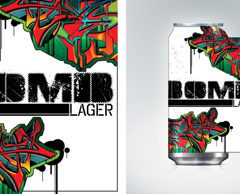 REEVOLUTION | Bomb Lager - Startup Branding and Packaging Concepts, Graffiti Can
