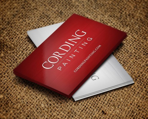 RE EVOLUTION // Cording Painting - Business Card Design